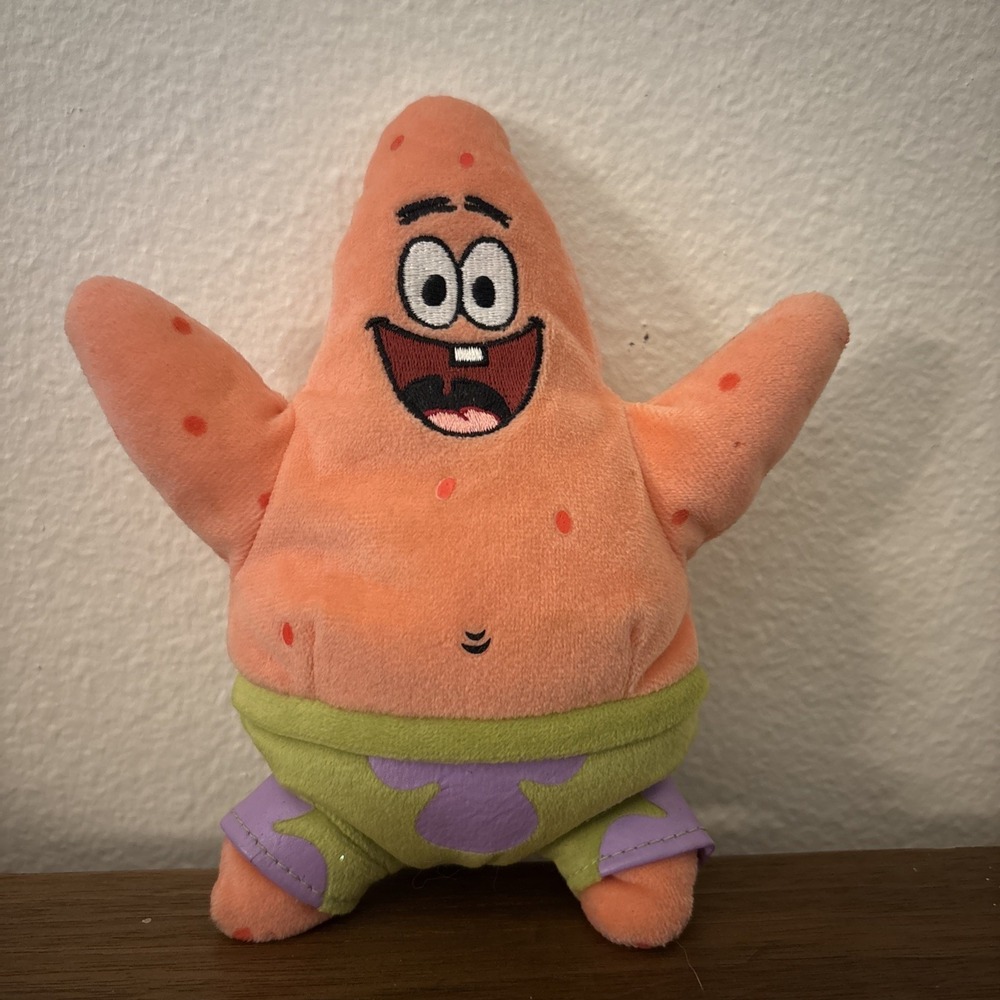 Ty Beanie Babies 7" Patrick Star Plush SpongeBob Nickelodeon Original Toy 2004